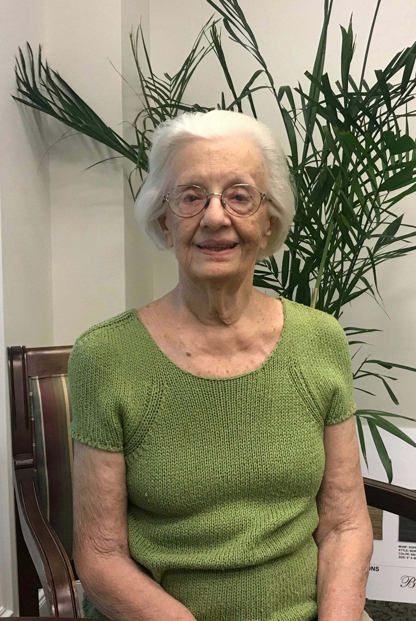 Helen O’Keefe, a resident at The Buckingham, a senior living community in Houston