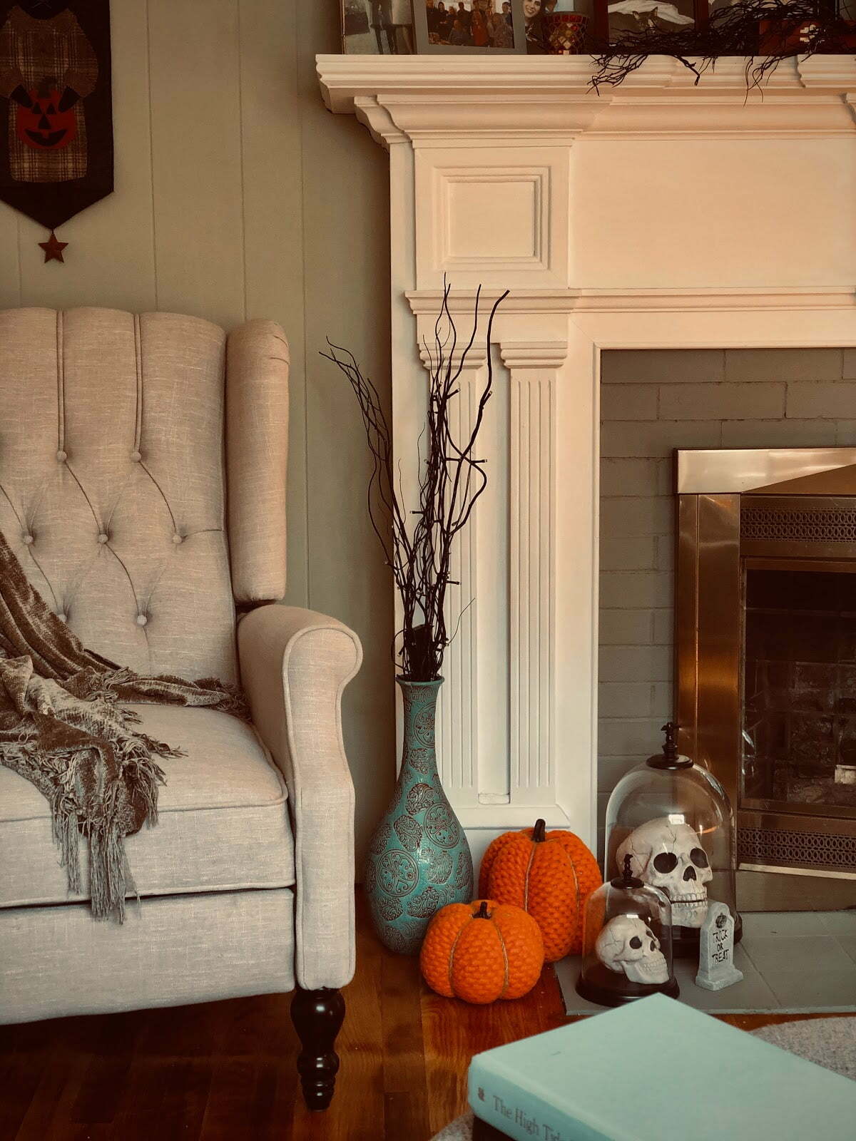 Fall fireplace decorations